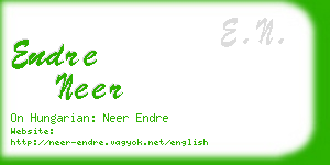 endre neer business card